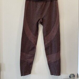 Victoria's Secret PINK EUC Size L Maroon Seamless Leggings Long Workout Pants